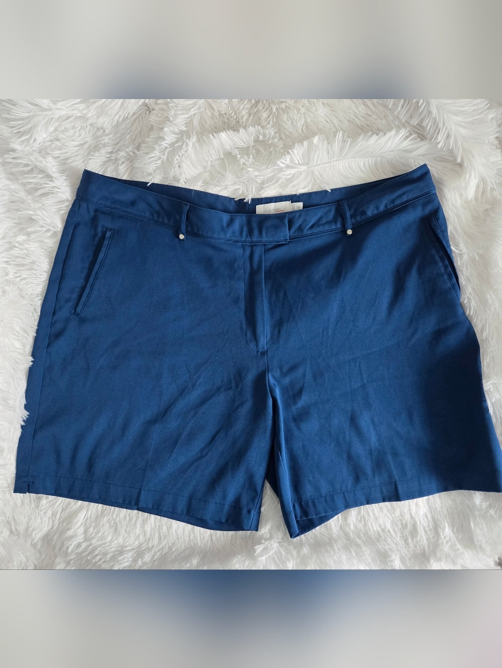 Lady Hagen Essentials Women's Golf Shorts Blue Size 16 Performance Stretch